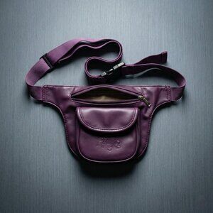 Unbranded Adjustable Purple Faux Leather Mustang Horse Waist Bag Rare Unique